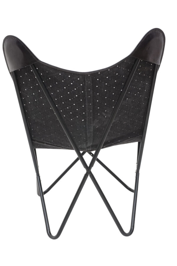 Midnight Luxe Perforated Butterfly Chair - Image 3