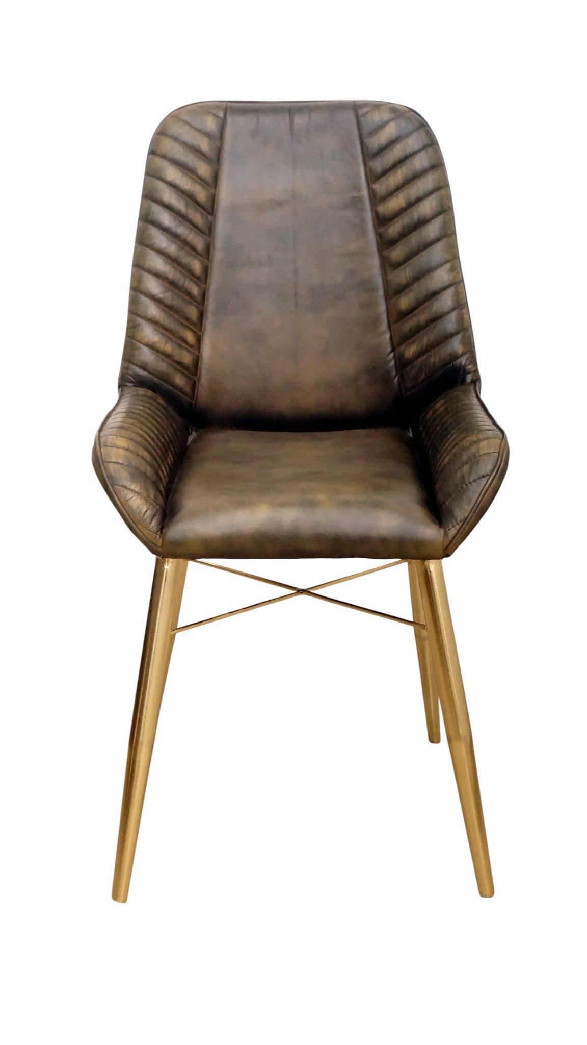 Executive Leather Arm Dining Chair - Image 2