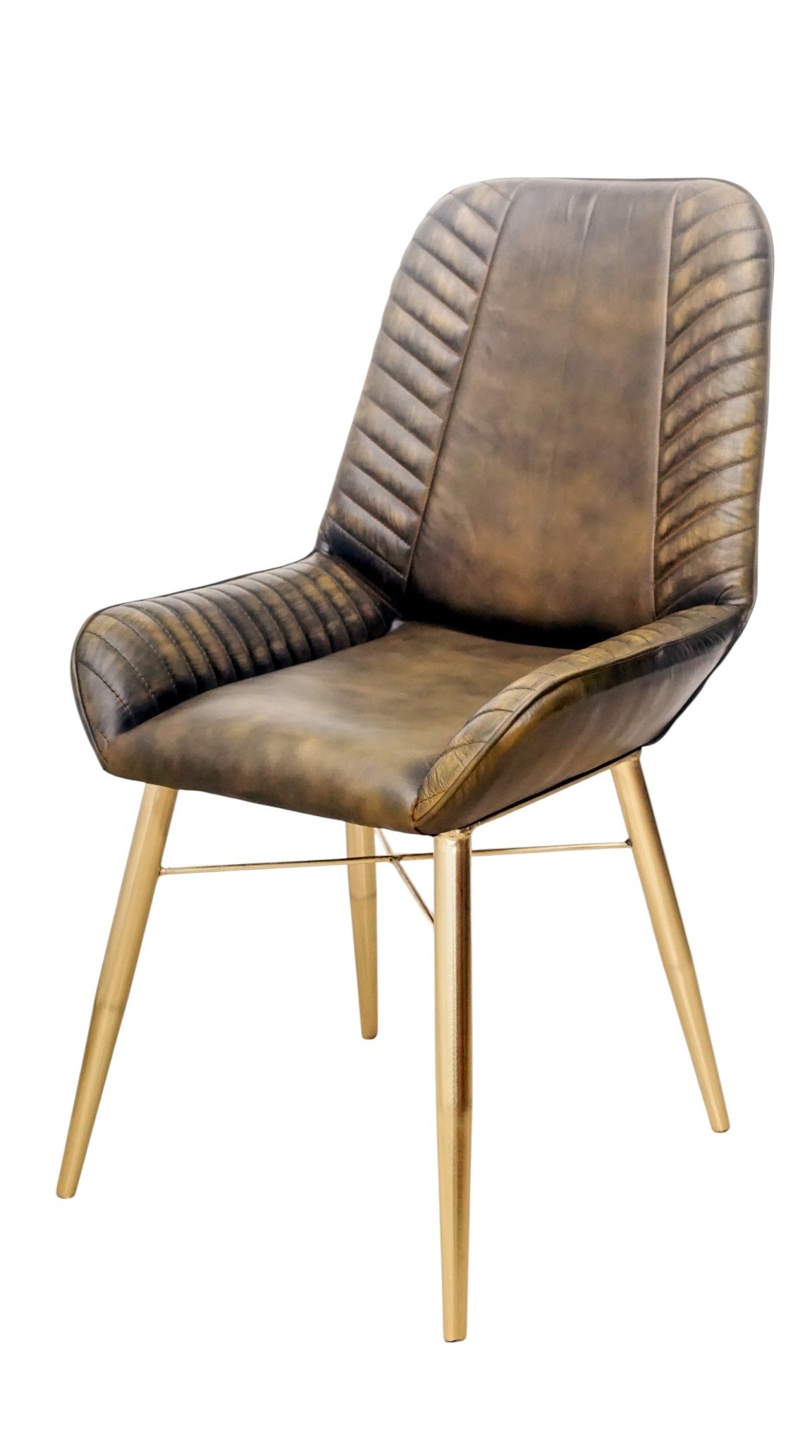 Executive Leather Arm Dining Chair - Image 6
