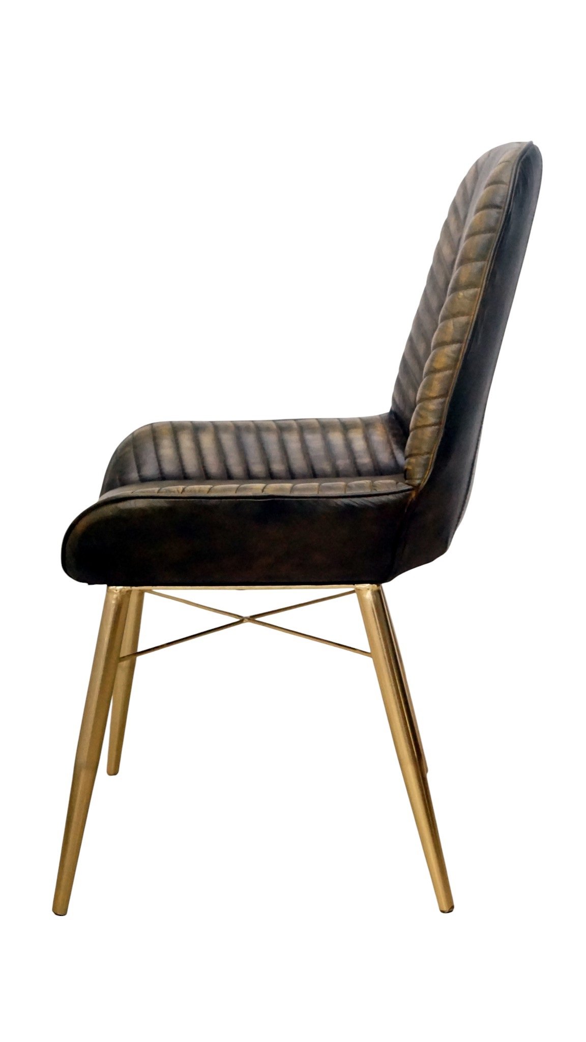Executive Leather Arm Dining Chair - Image 5
