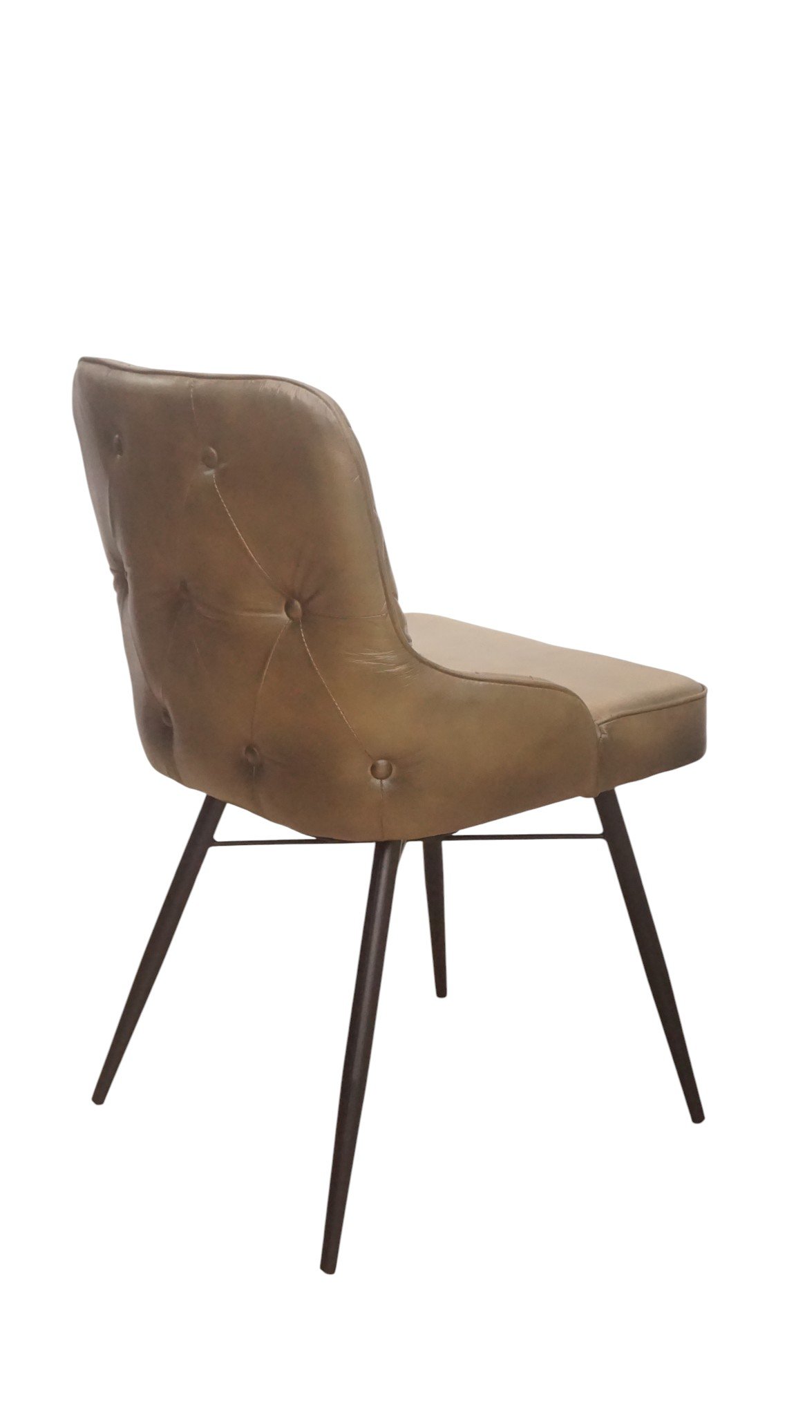 Diamond Quilted Leather Accent Chair - Image 3