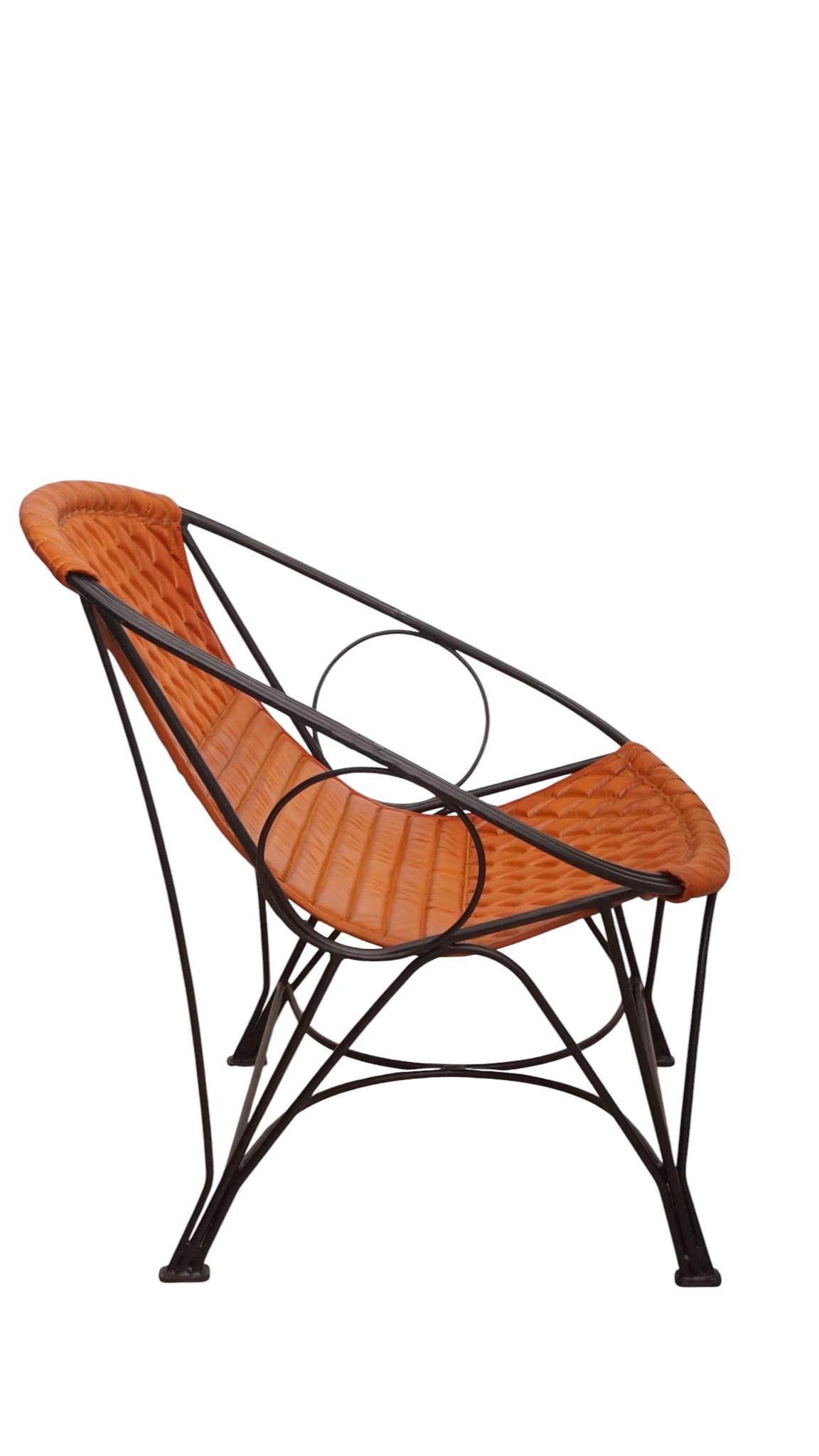 Diamond Quilted Leather Lounge Chair - Image 5