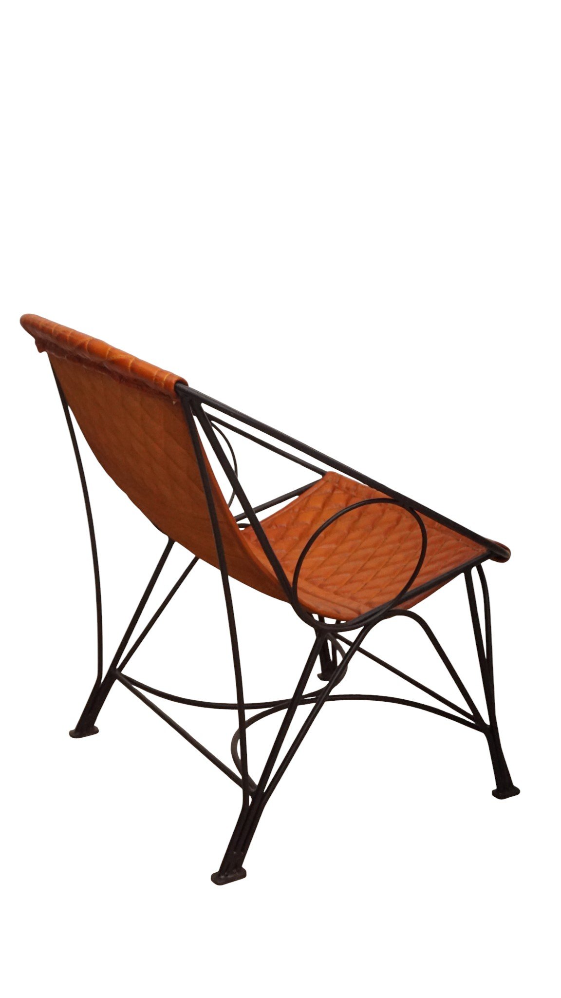 Diamond Quilted Leather Lounge Chair - Image 4