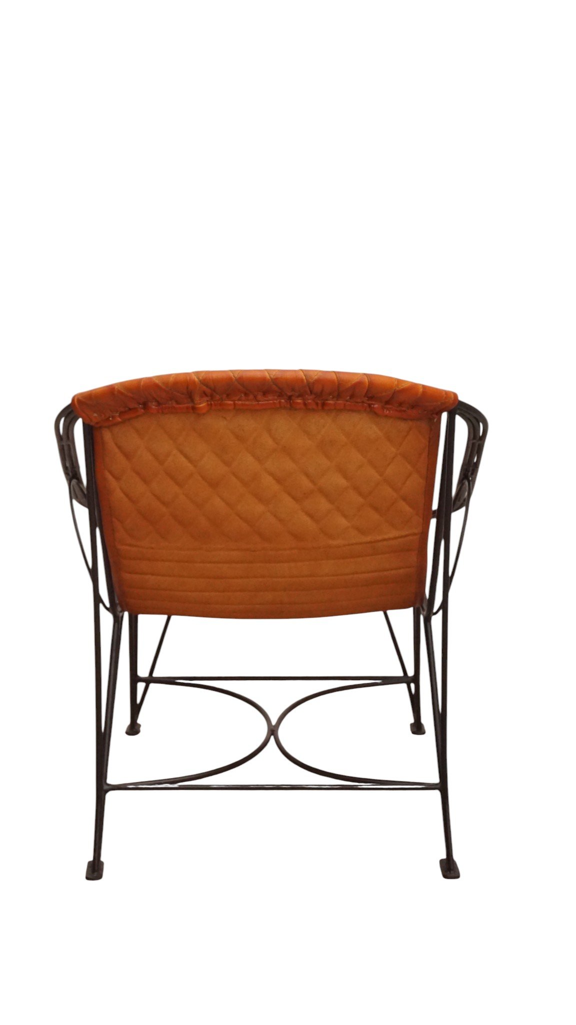 Diamond Quilted Leather Lounge Chair - Image 3