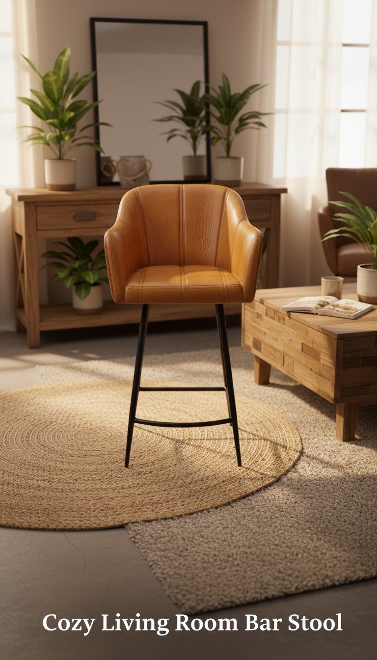 Mools Handicrafts Chesterfield Leather Bar Chair