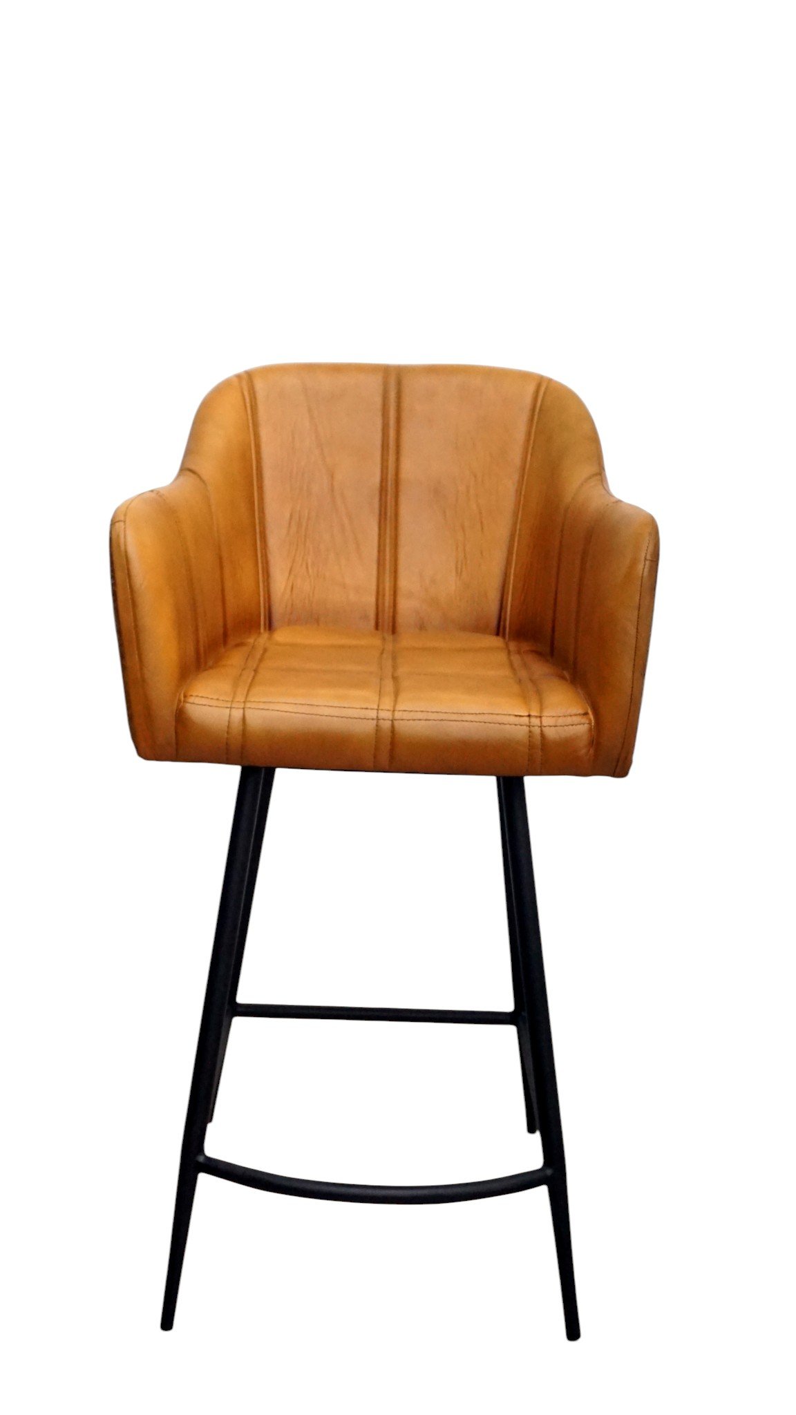 Mools Handicrafts Chesterfield Leather Bar Chair - Image 2