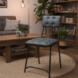 Hudson Tufted Leather Dining Chair