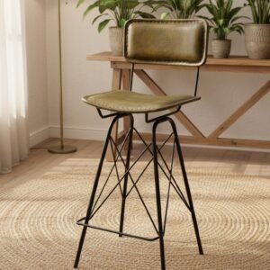 Orion Leather Bar Stool