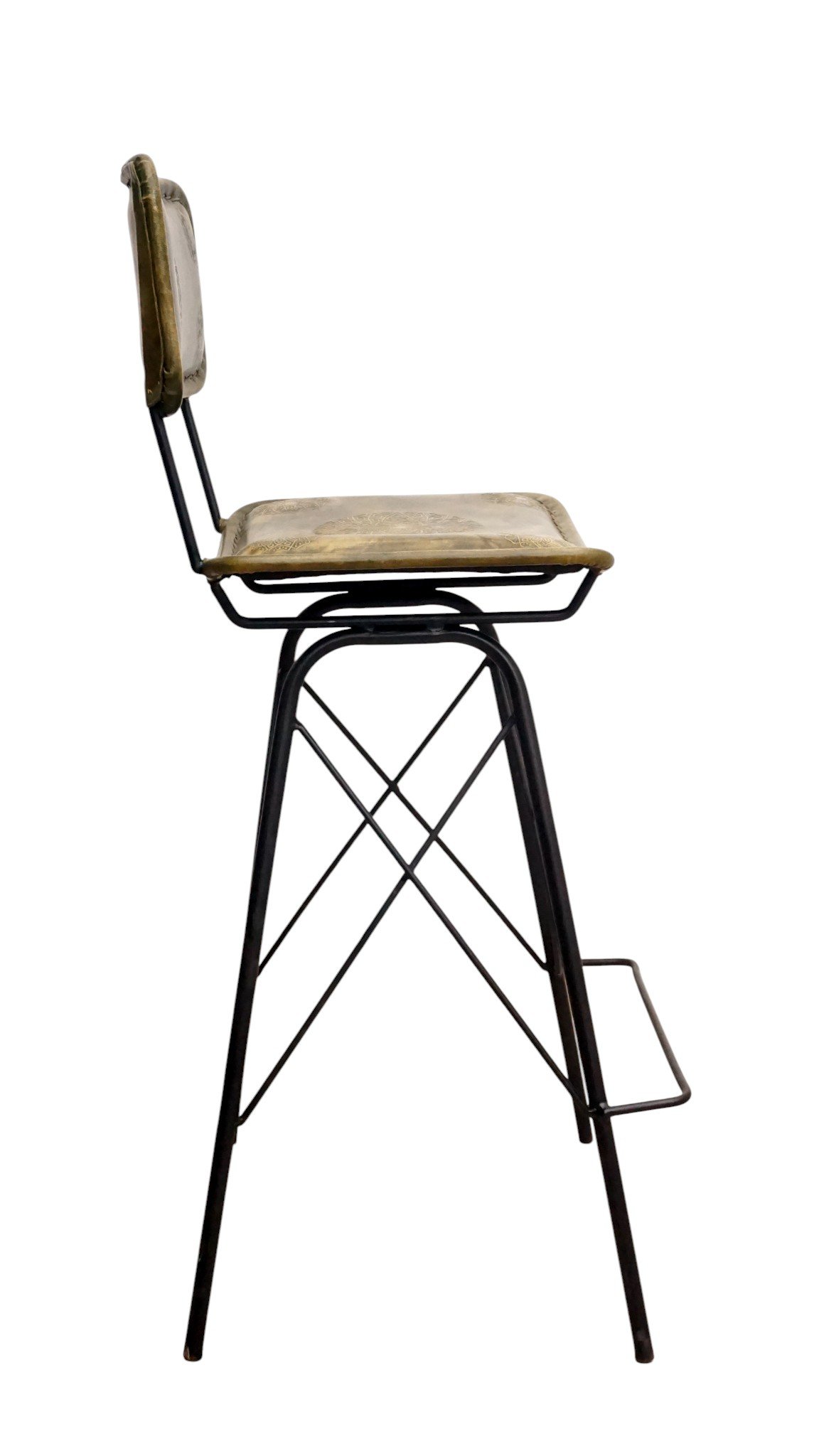 Orion Leather Bar Stool - Image 5