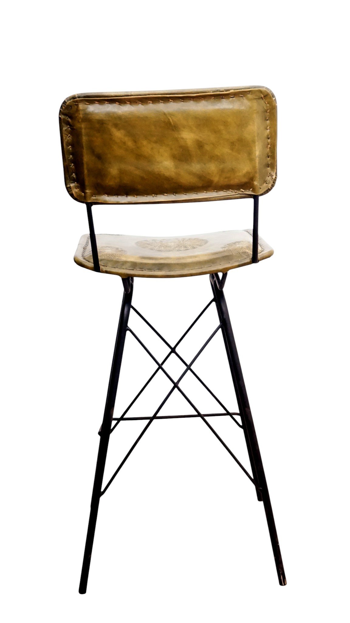 Orion Leather Bar Stool - Image 3