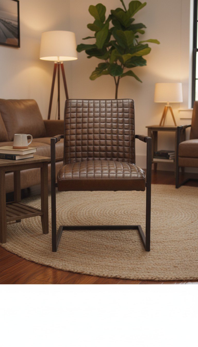 Bristol Quilted Leather Armchair