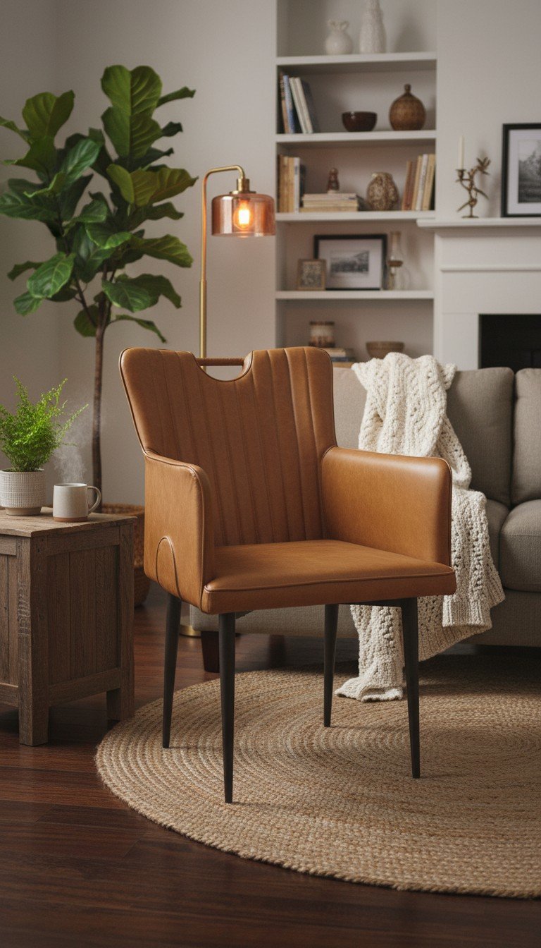 Windsor Leather Dining Armchair
