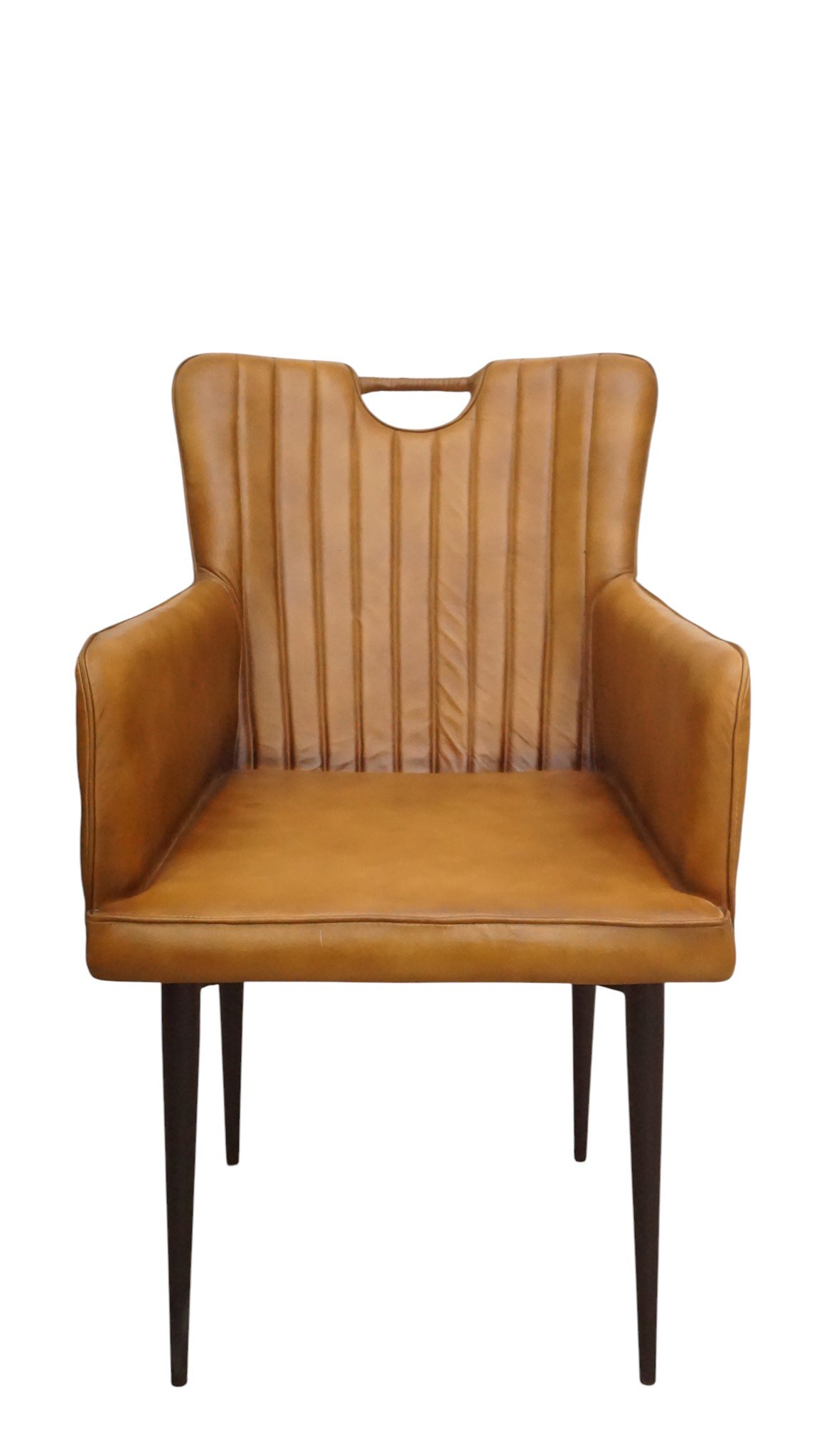Windsor Leather Dining Armchair - Image 2