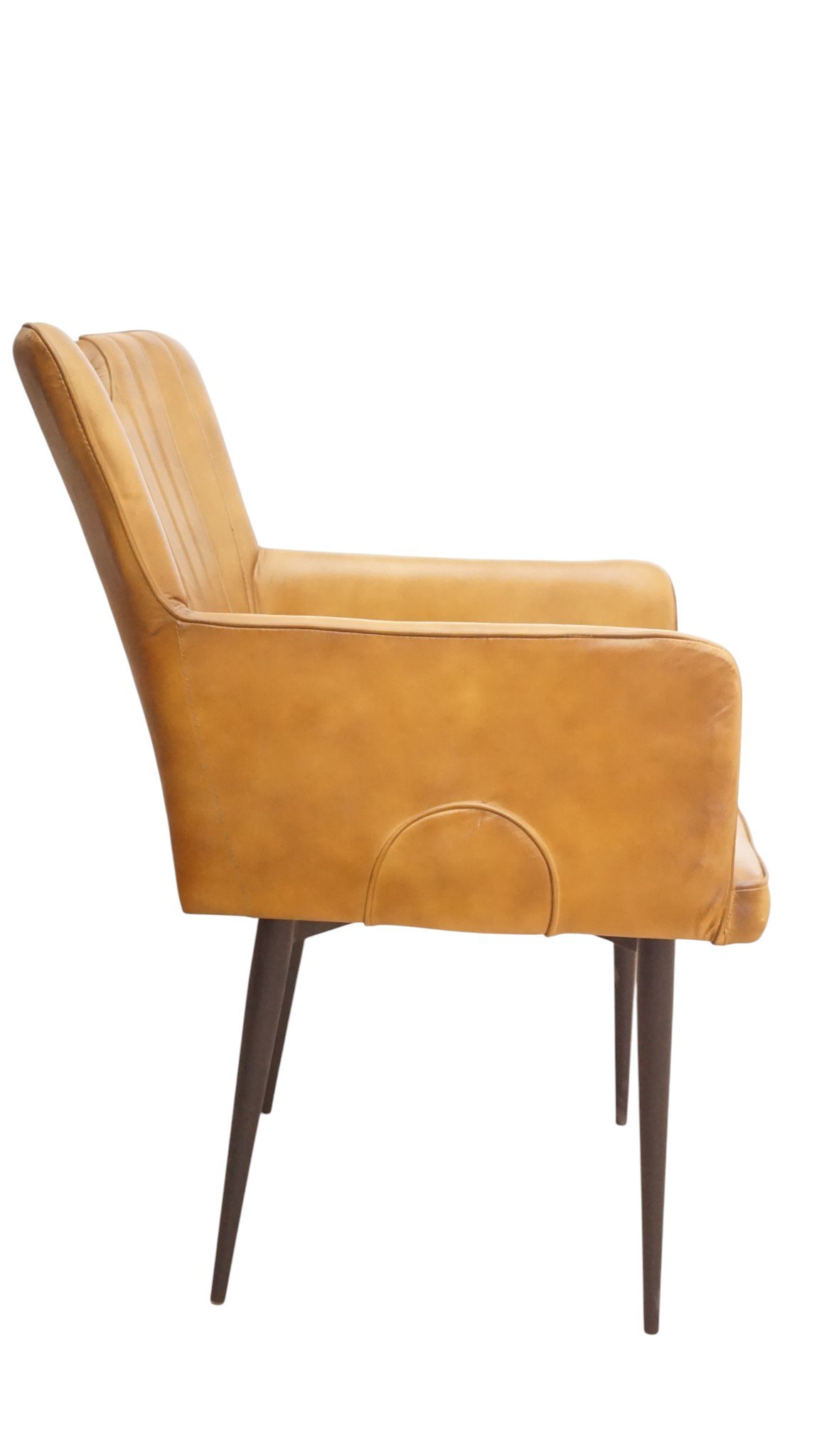 Windsor Leather Dining Armchair - Image 5