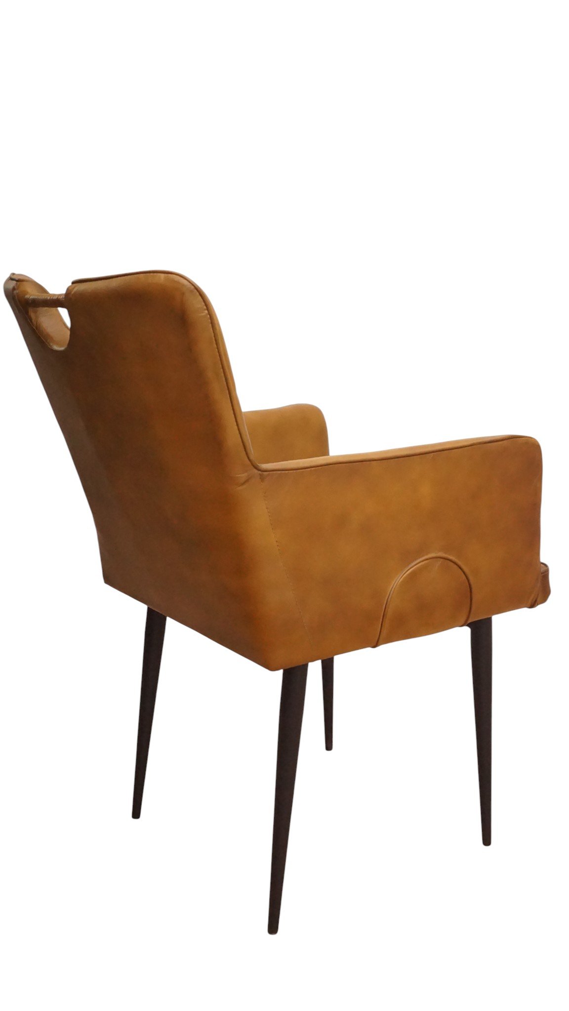 Windsor Leather Dining Armchair - Image 4
