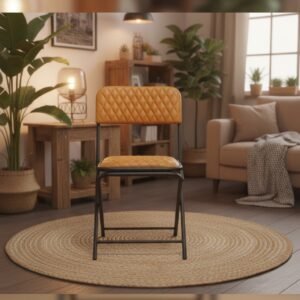 Urban Fold Leather Dining Chair