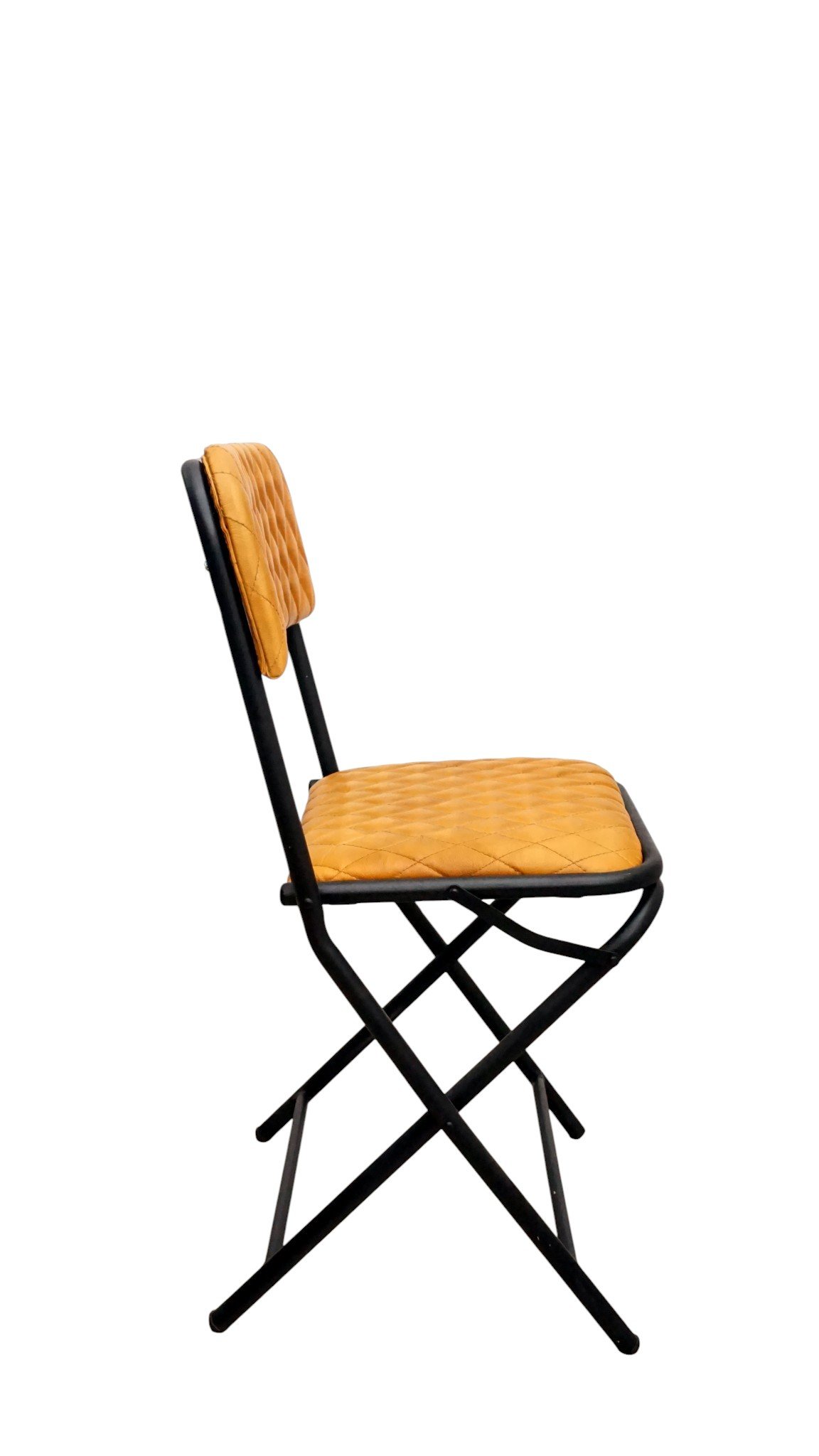 Urban Fold Leather Dining Chair - Image 6