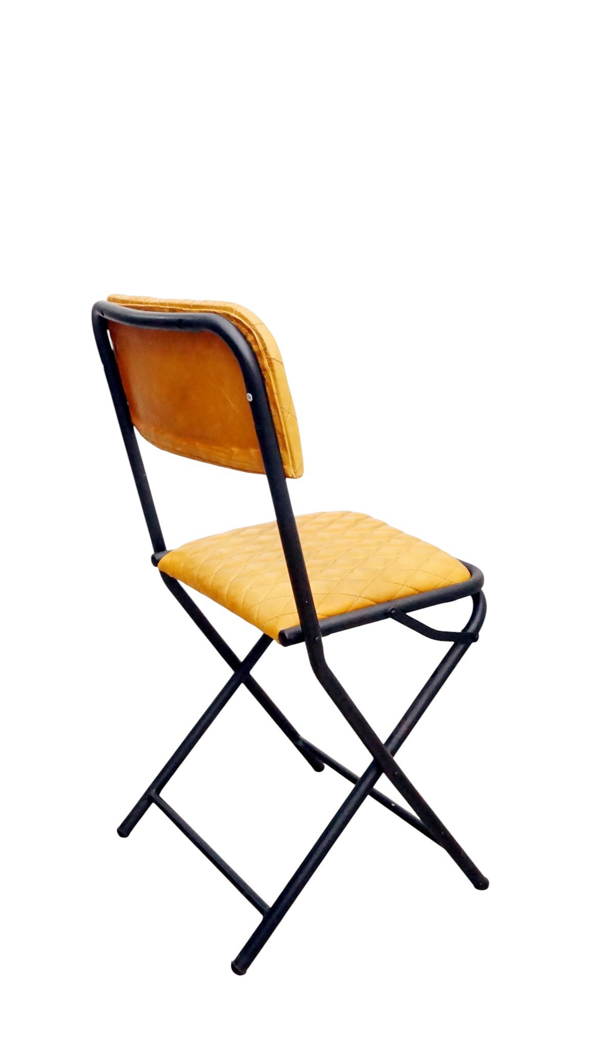 Urban Fold Leather Dining Chair - Image 5