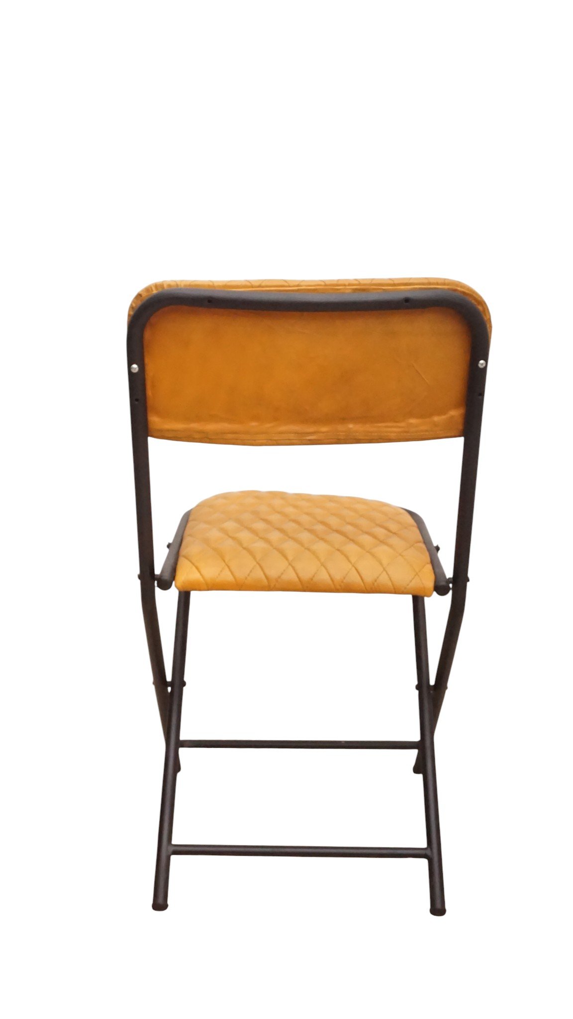Urban Fold Leather Dining Chair - Image 4