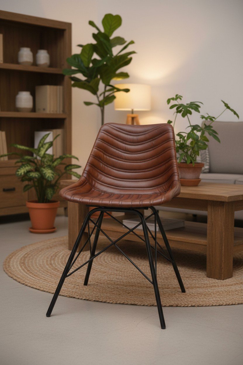 Aspen Contour Leather Dining Chair