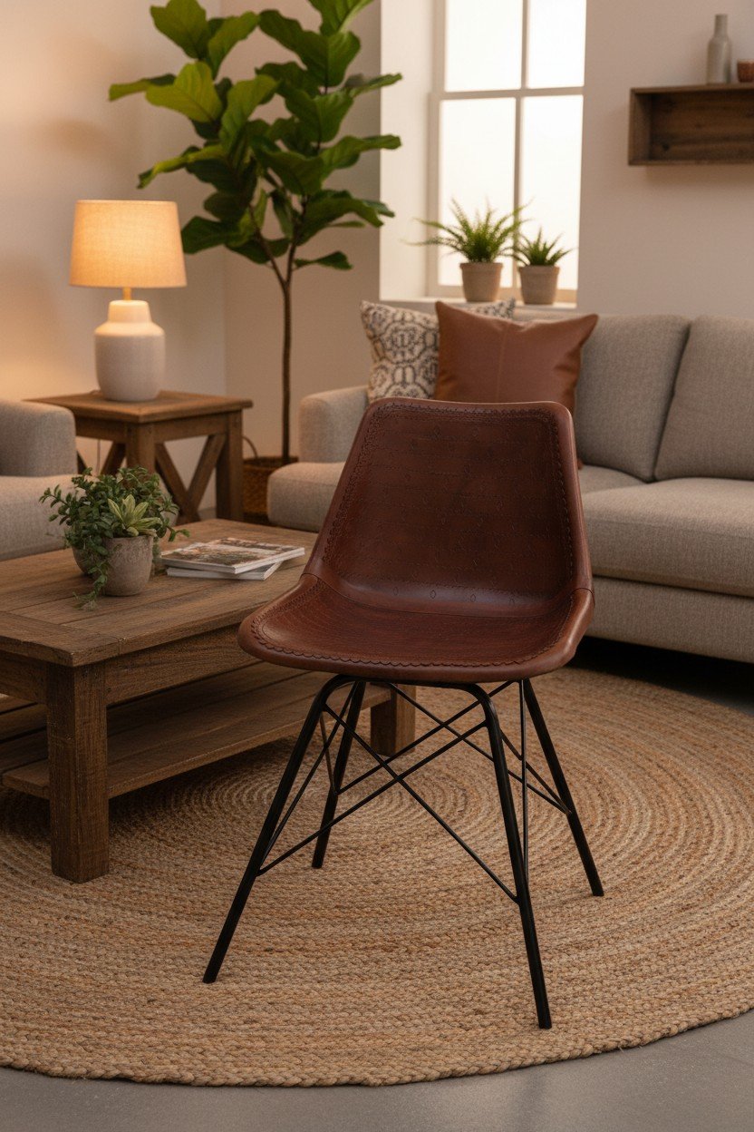 Artisan Shell Leather Dining Chair