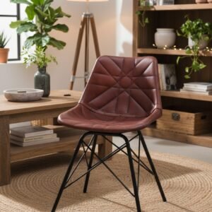 Orion Star Quilted Leather Dining Chair