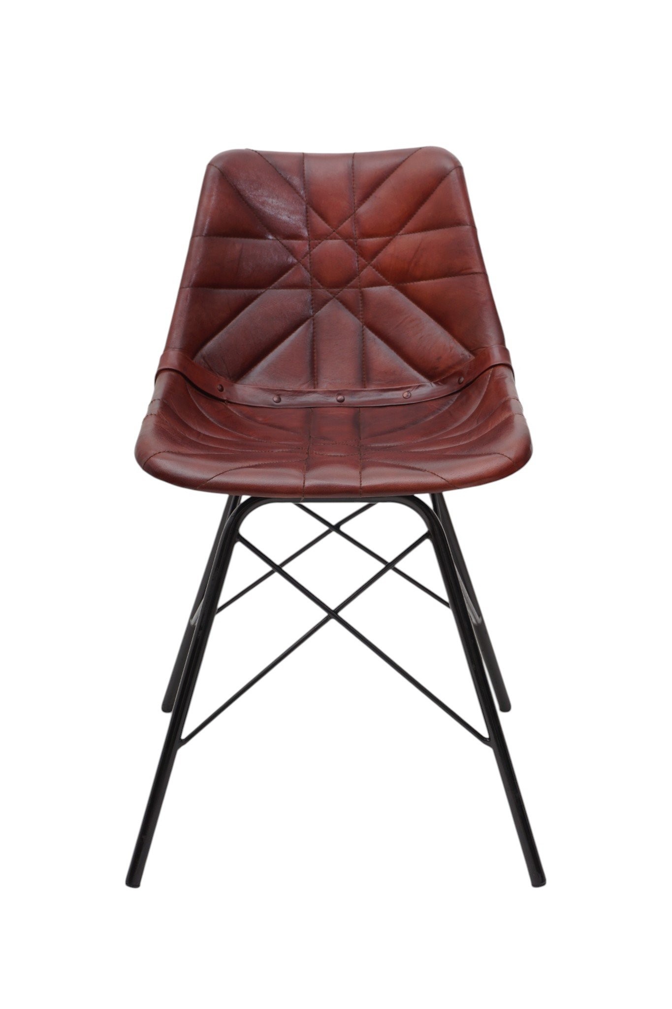 Orion Star Quilted Leather Dining Chair - Image 2