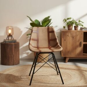 Sierra Leather & Suede Dining Chair