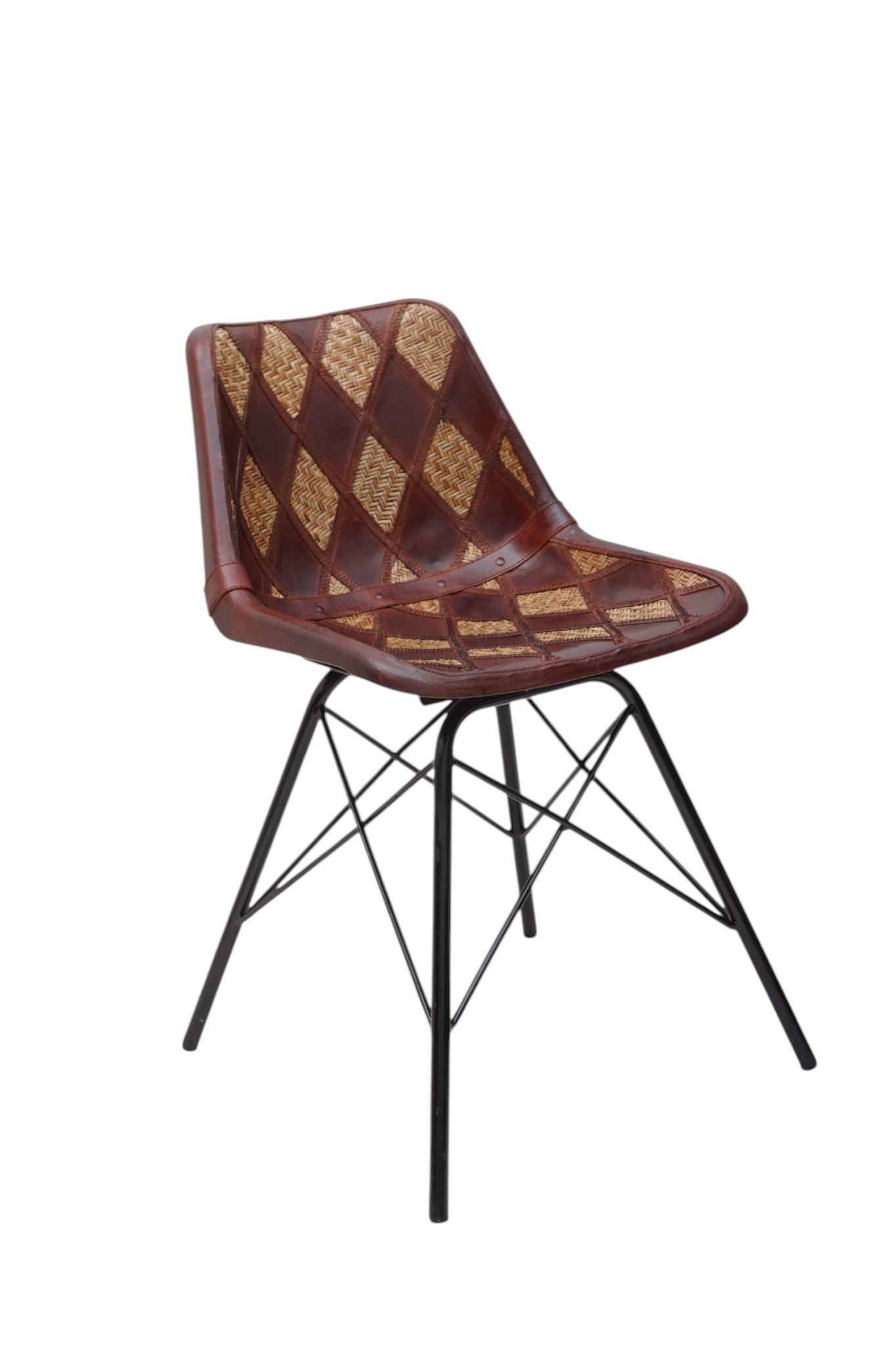 Heritage Woven Leather Dining Chair - Image 6
