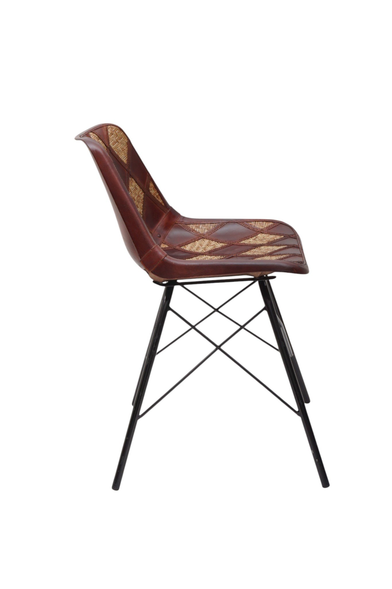 Heritage Woven Leather Dining Chair - Image 5