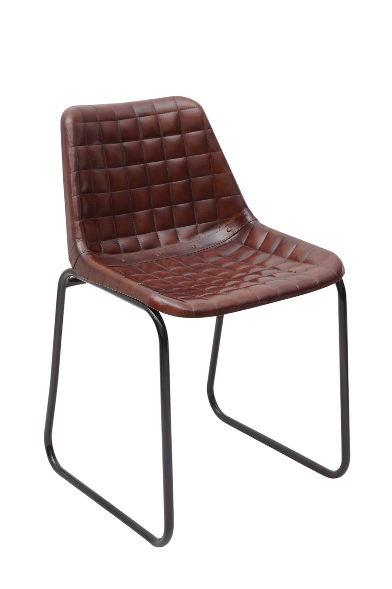 Chester Leather Cantilever Dining Chair - Image 6