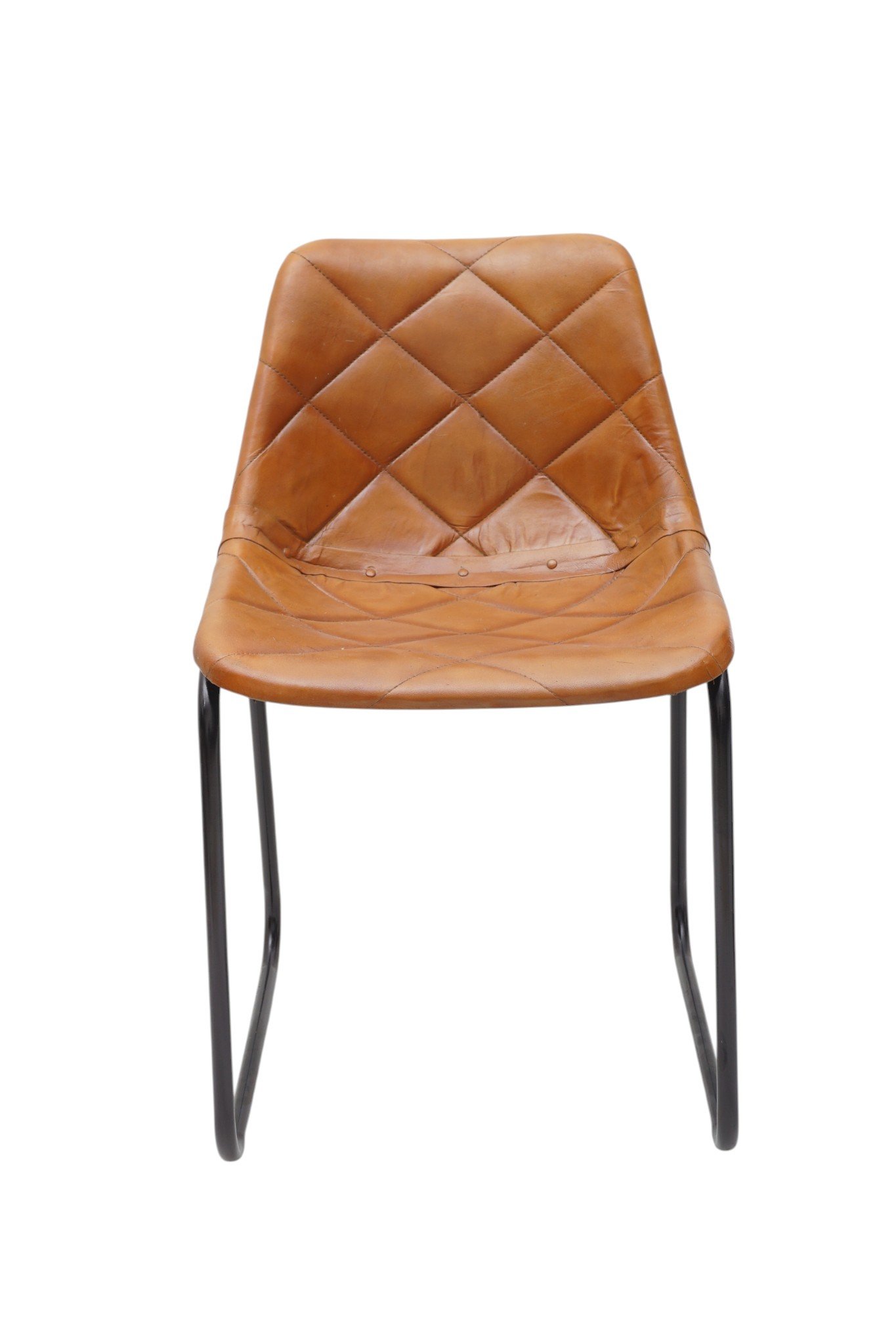 Nova Leather Cantilever Dining Chair - Image 2