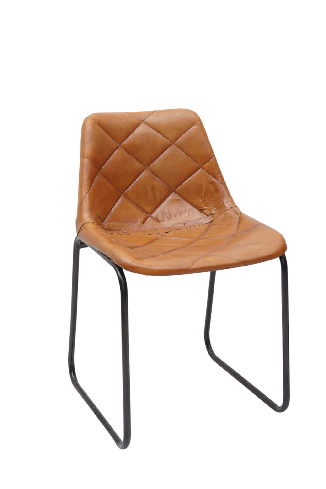 Nova Leather Cantilever Dining Chair - Image 6