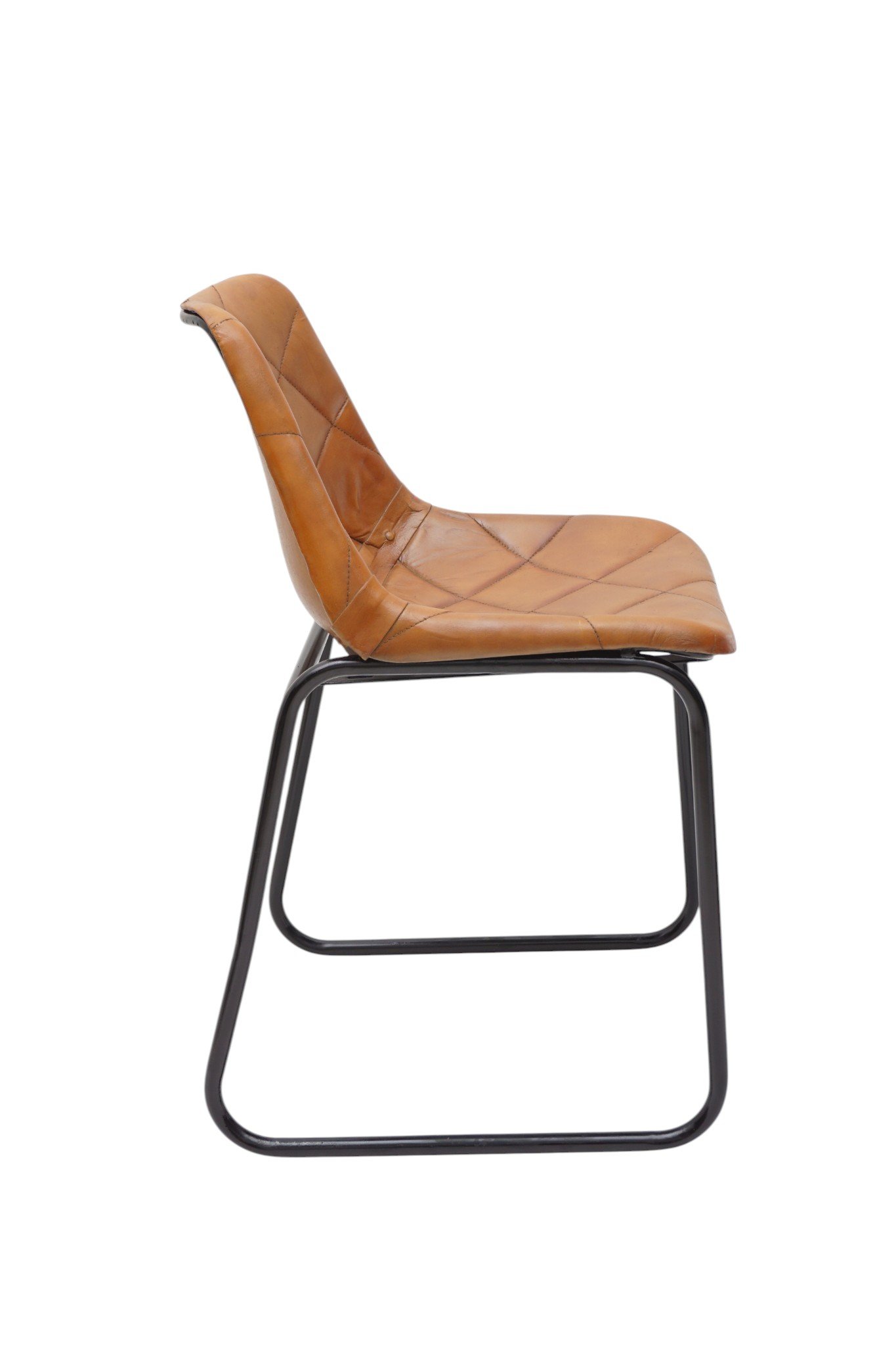 Nova Leather Cantilever Dining Chair - Image 5