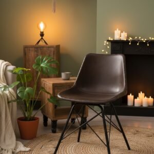 Urban Shell Leather Dining Chair