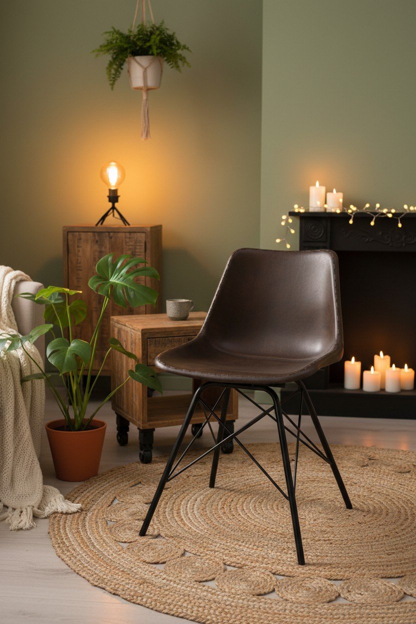 Urban Shell Leather Dining Chair