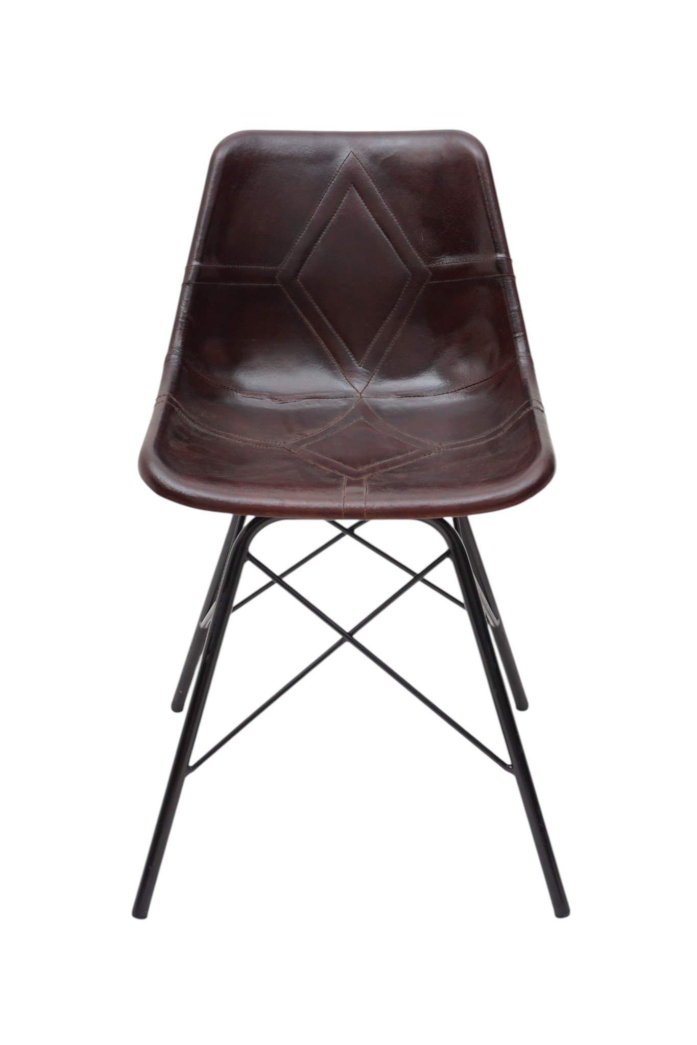 Urban Shell Leather Dining Chair - Image 6
