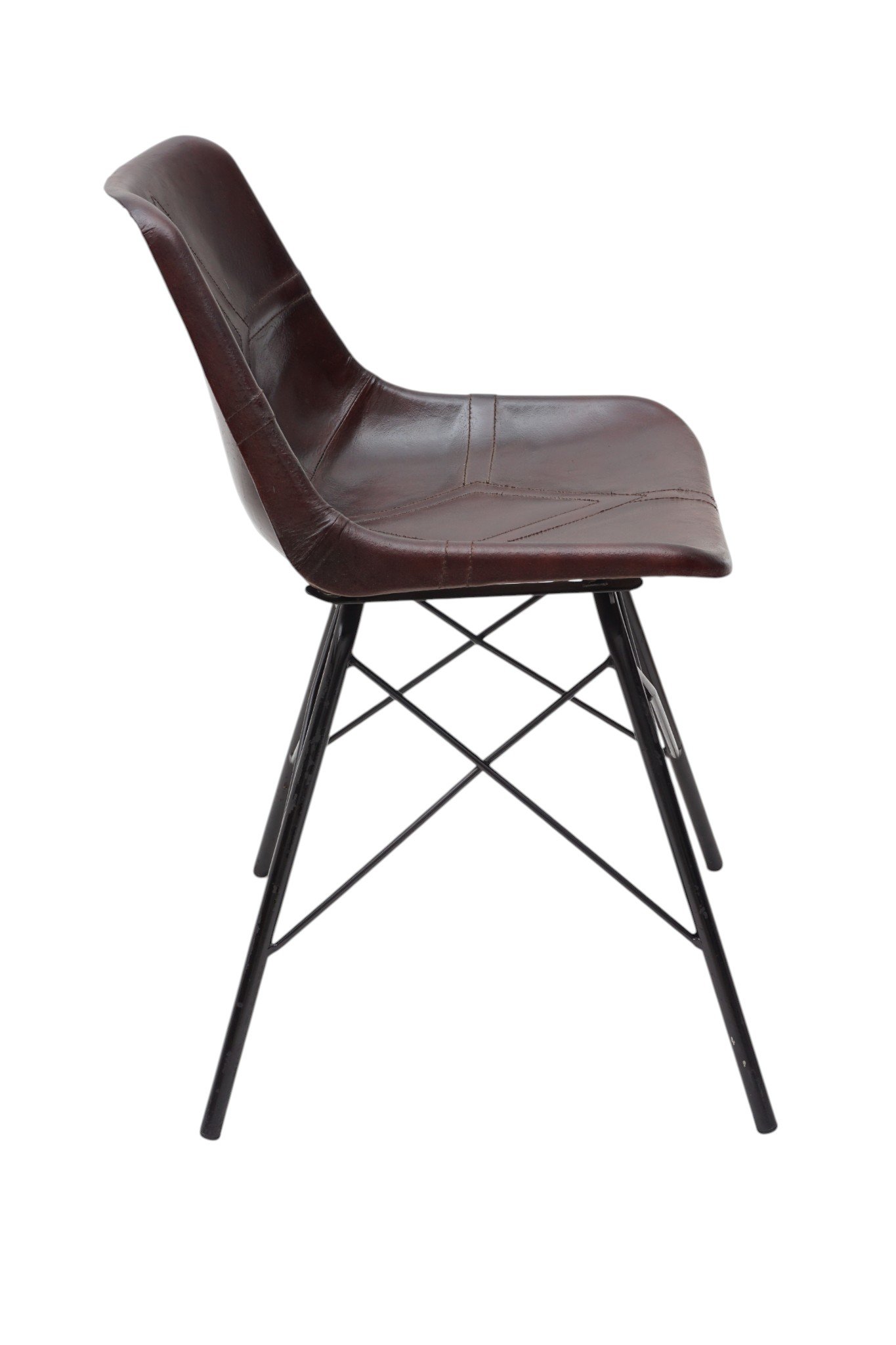 Urban Shell Leather Dining Chair - Image 4