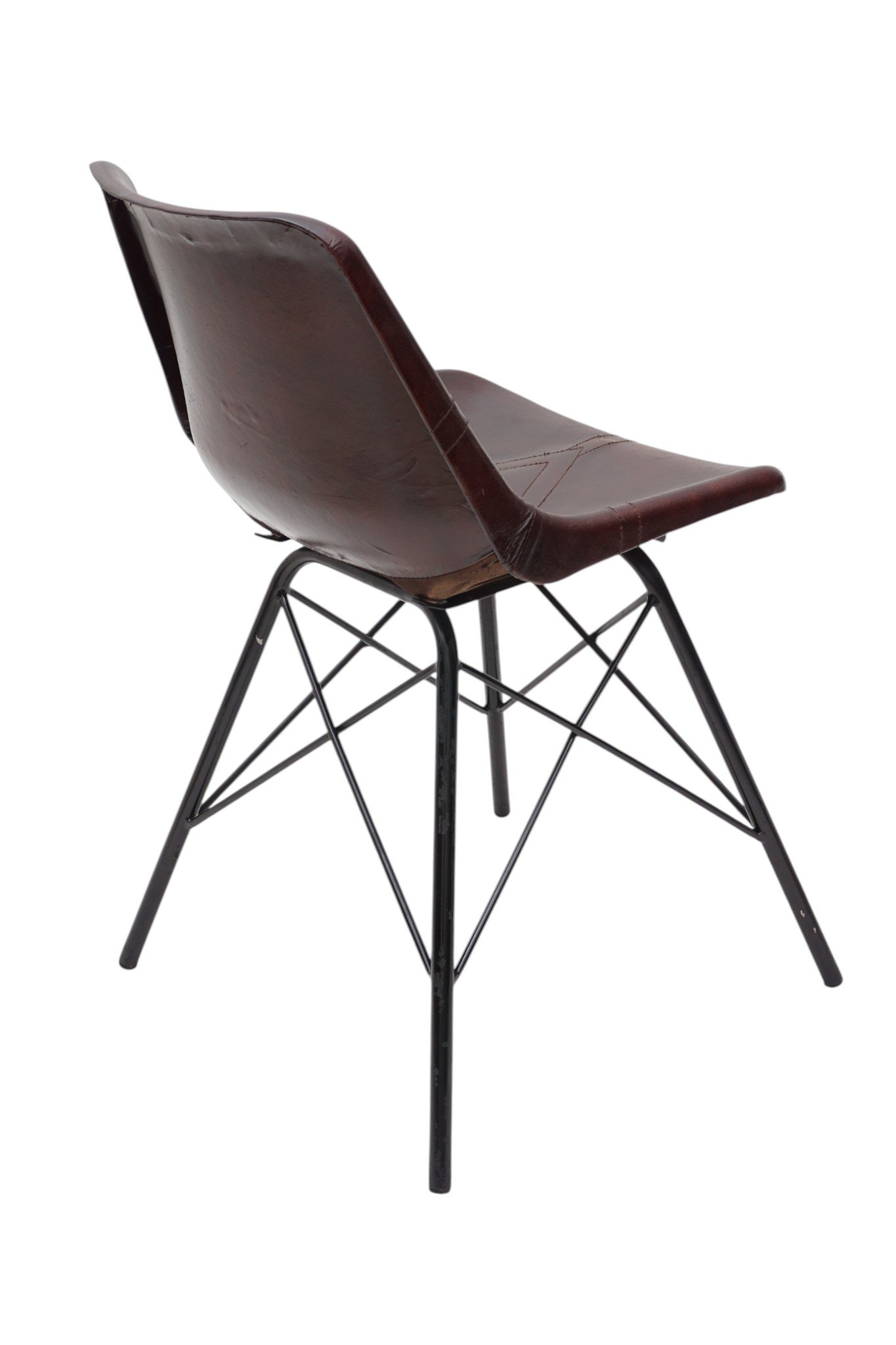 Urban Shell Leather Dining Chair - Image 3