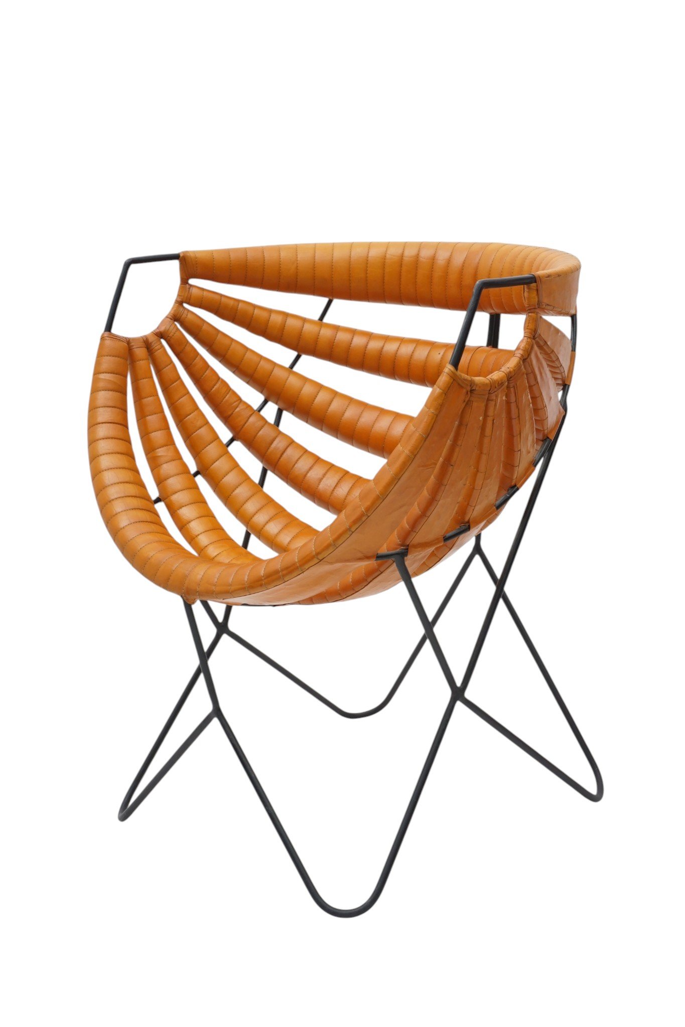 Luna Leather Butterfly Lounge Chair - Image 5
